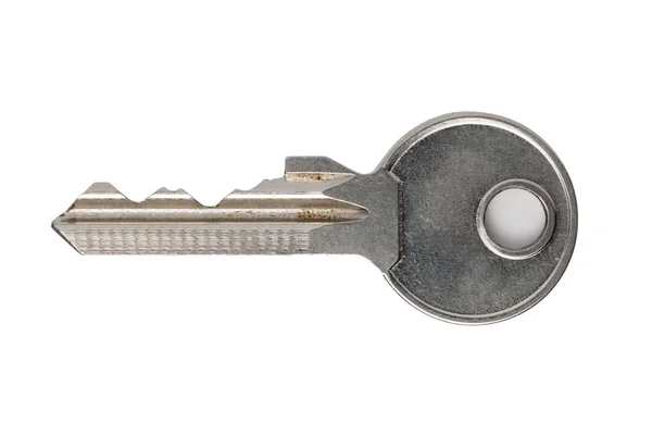 Изолированный ключ — стоковое фото