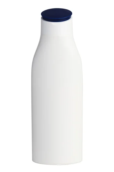 Isolated white shampoo bottle — Stock Photo, Image