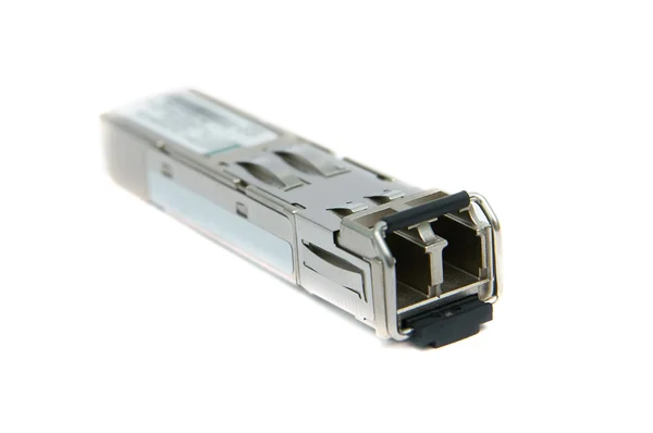 Sfp-Modul für Netzwerk-Switch — Stockfoto