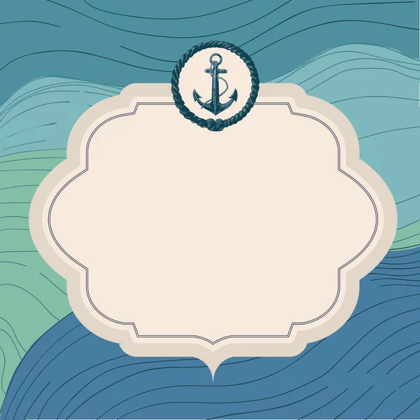 Nautical frame — Stock Vector