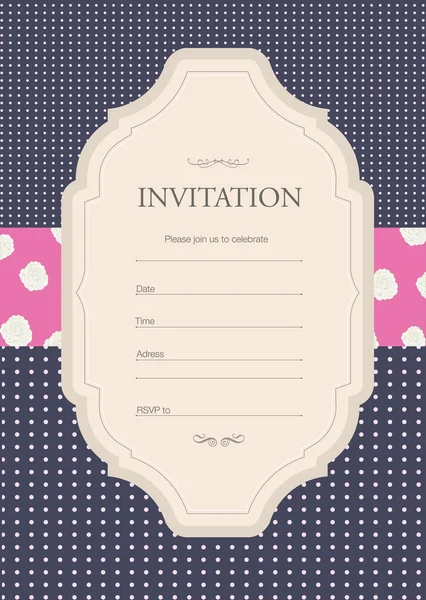 Tarjeta de invitación — Vector de stock