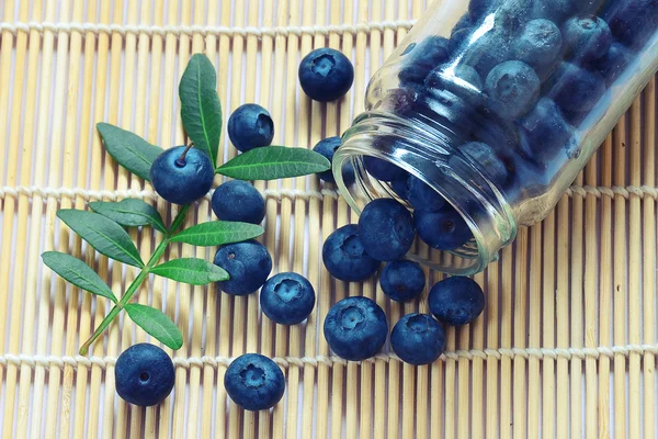 Spilled blueberry — Stock Photo, Image