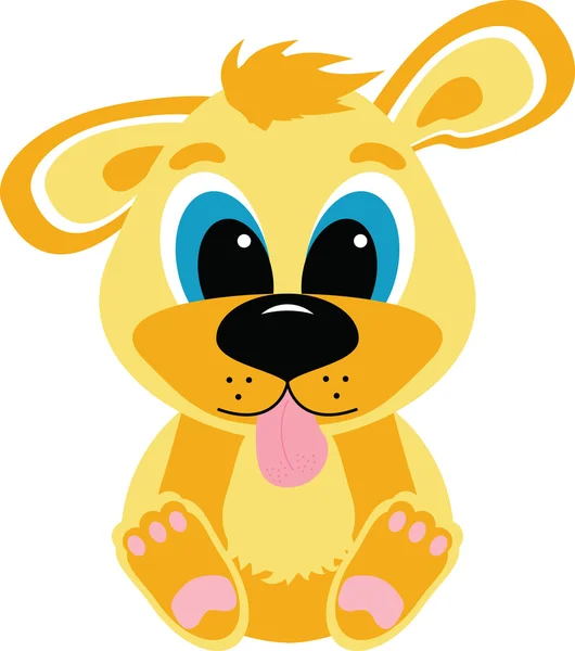 Icône chien roux — Image vectorielle