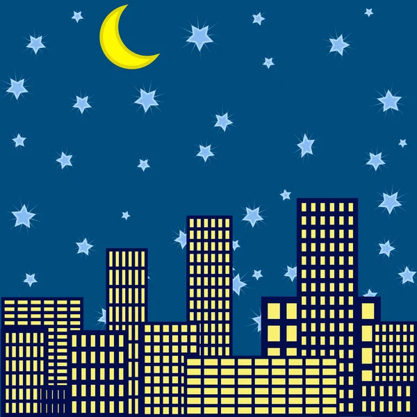 gece şehir arka planda