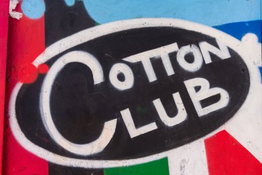 Harlem, New York 'taki Cotton Club Duvar.