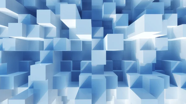 Abstract image of cubes background in blue toned. — Stock Photo, Image