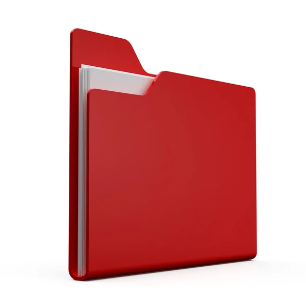 3D folder on a white ground — Stock Photo, Image