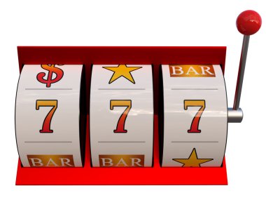 slot makinesi dolar ikramiye ile 3D çizimi