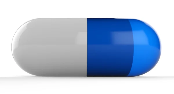 3D-Pille auf weißem Hintergrund. — Stockfoto
