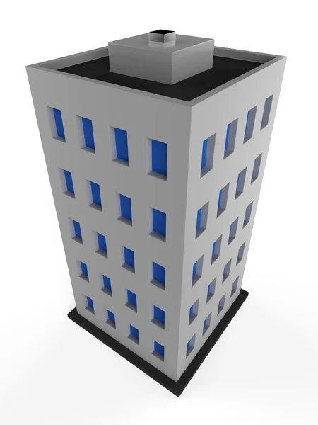 3D здание города — стоковое фото