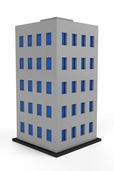 Edificio de ciudad 3D — Foto de Stock