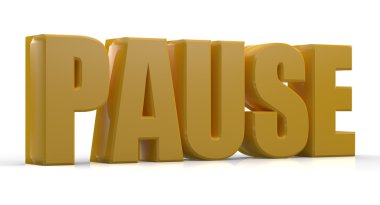 3D pause metni