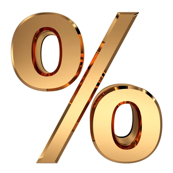 3D percent sign — Stock Photo, Image