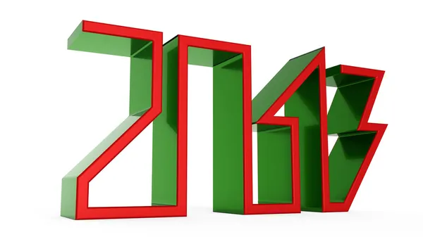 Bonne année 2013. Texte 3D — Photo