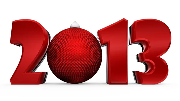 Happy new year 2013. 3D text — Stock Photo, Image