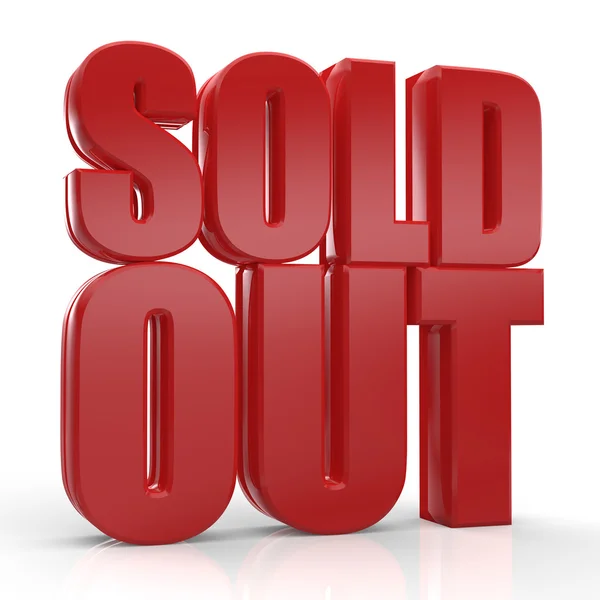 3D sold out — Stock Photo, Image