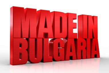 Bulgaristan Word beyaz izole arka planda yapılan 3d