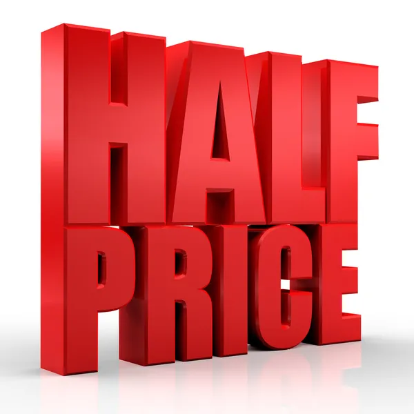 3D half price — Stock Photo, Image