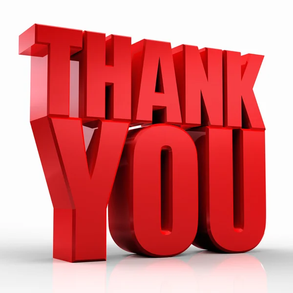 3D Thank You — Stock Photo, Image