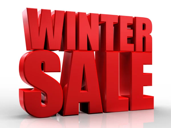 3D winter sale — Stock Photo, Image