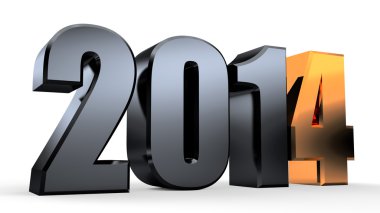 3D mutlu yeni yıl 2014