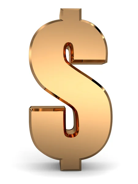 3d Golddollar — Stockfoto