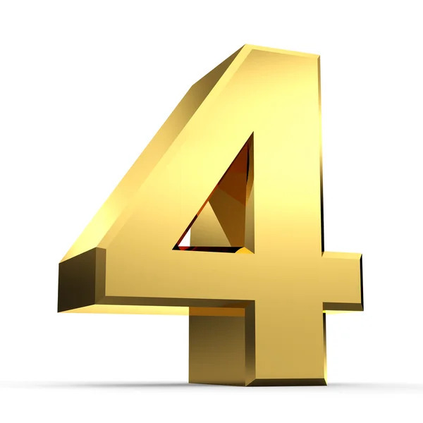 3D Golden Number Collection — Stock Photo, Image