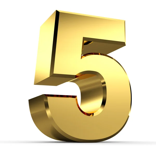 3D Golden Number Collection — Stock Photo, Image