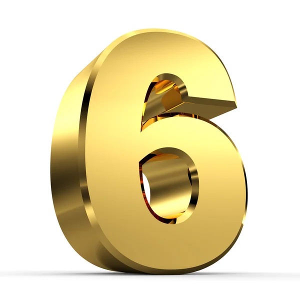 3D Golden Number Collection — Stock Photo, Image