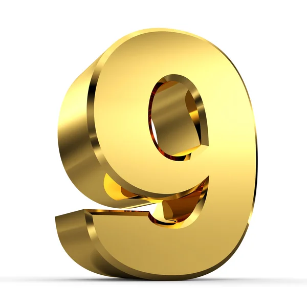 3D Golden Number Collection — Stock Photo, Image