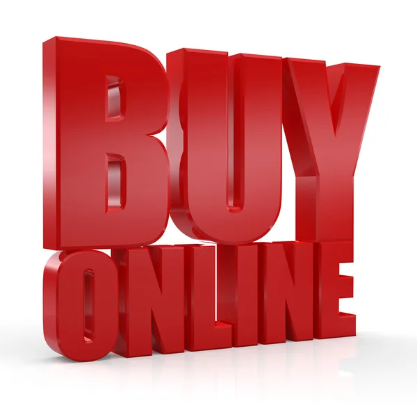 3D Buy Online word — Stock Photo, Image