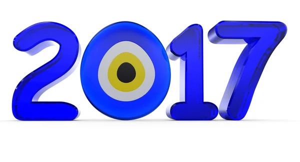 Feliz año nuevo en 3D — Foto de Stock