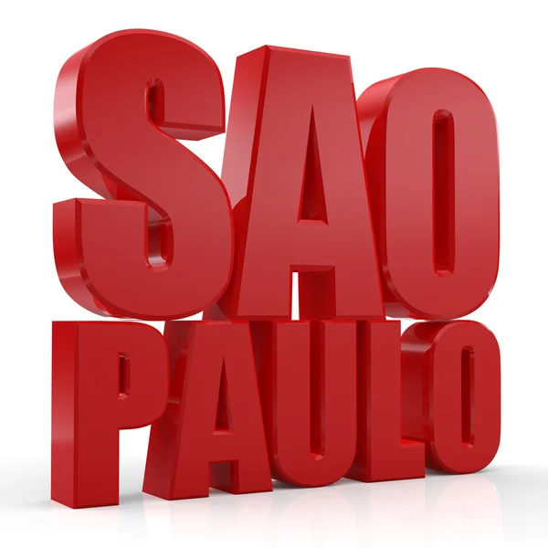 3d sao paulo Wort — Stockfoto