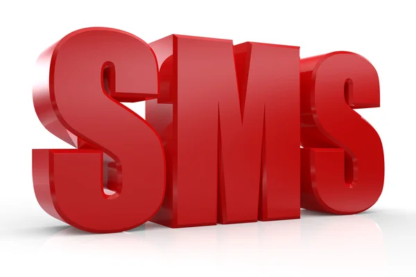 3D SMS text — Stock Photo, Image