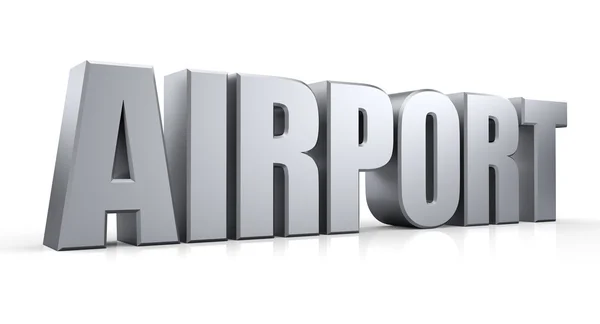 3D Airport text — Stock Photo, Image