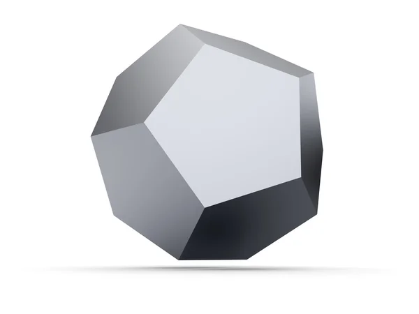 3D metal dodecahedron — Stockfoto