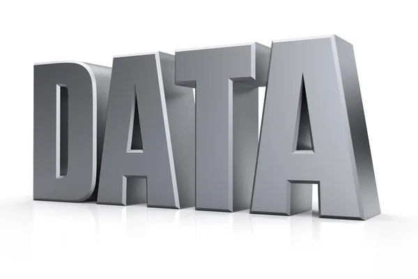 3d texto de datos — Foto de Stock