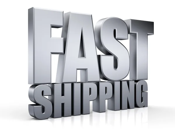 Слово в формате 3D Fast Shipping — стоковое фото