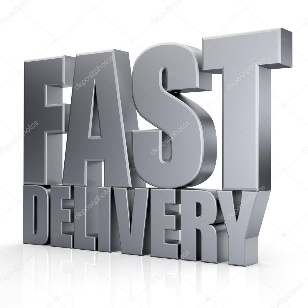 3D Fast Delivery text