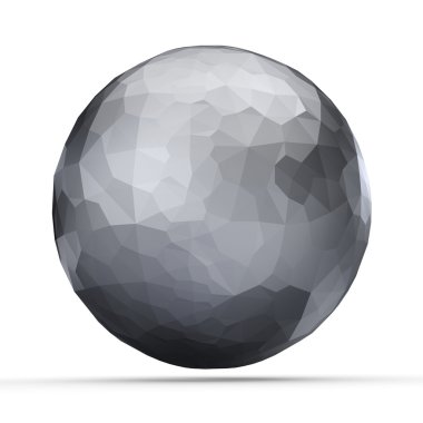3D metal köşeli Küre