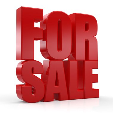 3D Satılık metin için