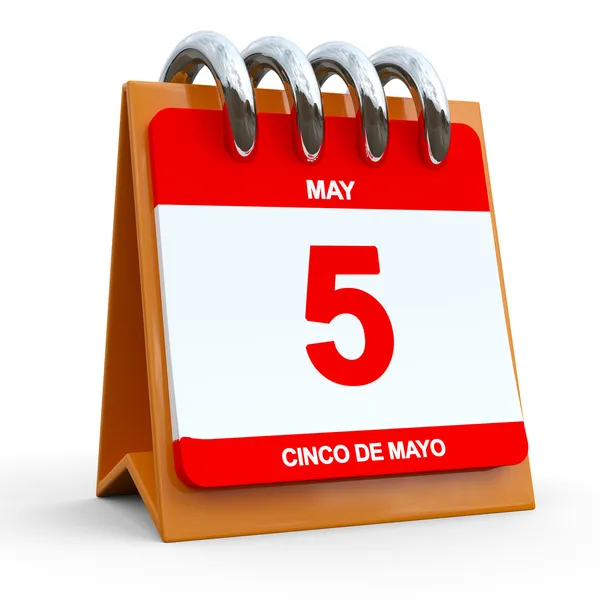 Календарь 5 мая — стоковое фото