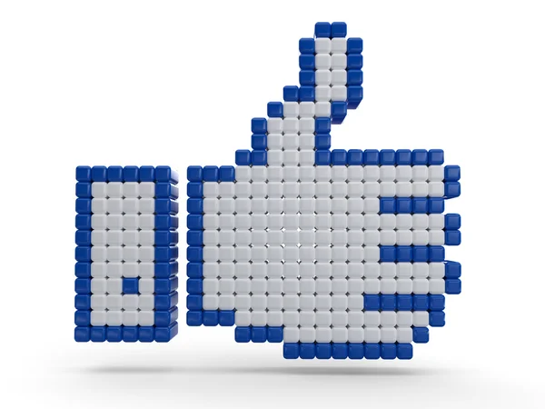 3D like symbol — Stock Photo, Image