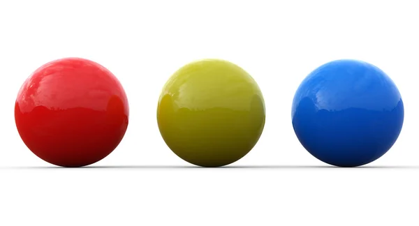 3d 彩色球体 图库图片
