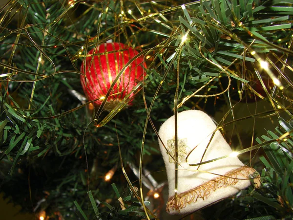 Ornaments in Christmas Tree — Stock Photo, Image