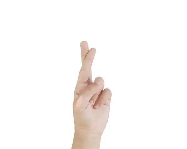 Close Asian Female15 Age Hand Show Two Fingers Rim Light — Fotografia de Stock