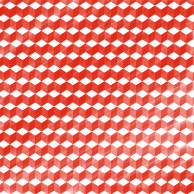 Ağ, mobil uygulamalar, kapaklar, kart, pankartlar, sosyal medya ve kopyalama yazıları için soyut arkaplan tasarımı istiflenmiş kırmızı kutu