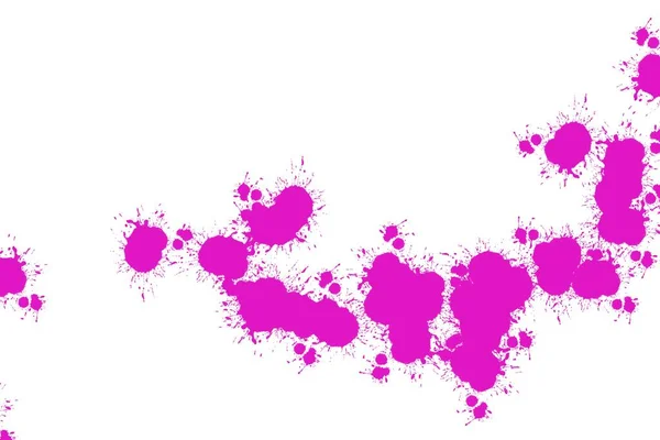 Dot Spread Dark Pink Color Paint Suffuse White Paper Background — Photo