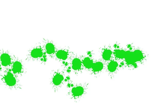 Dot Spread Green Color Paint Suffuse White Paper Background Abstract — Photo