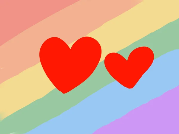 Lgbt Achtergrond Regenboog Vlag Trots Mounth — Stockfoto